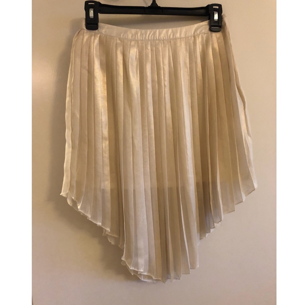 High Low Cream Tobi Skirt, Small